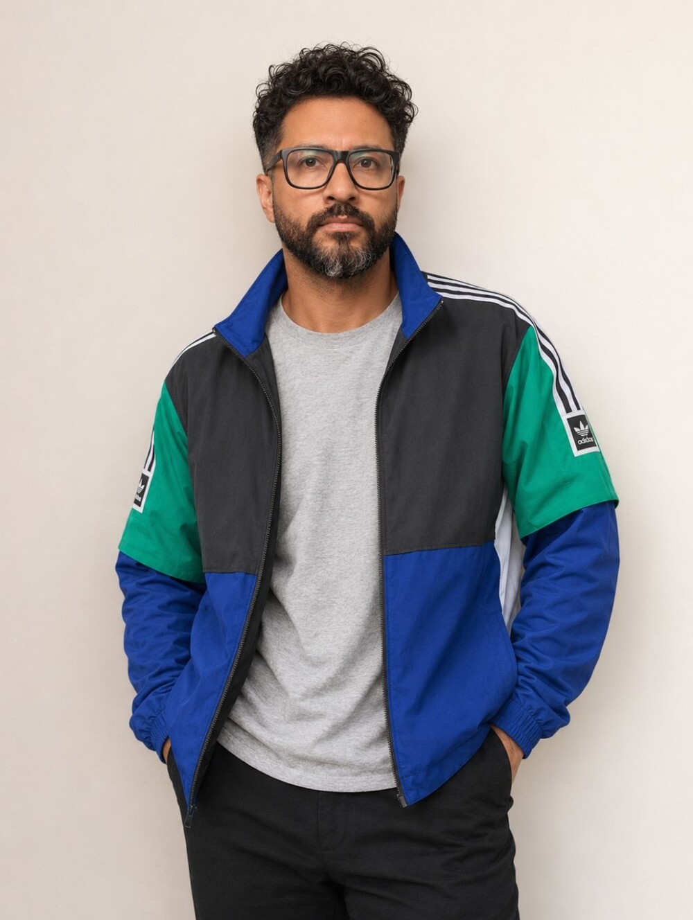 Adidas Skateboarding woven jacket with panelling Size Medium